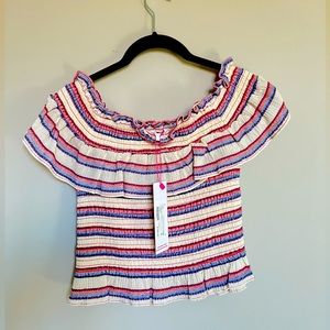 NWT Parker Off-Shoulder‎ Cropped Blouse